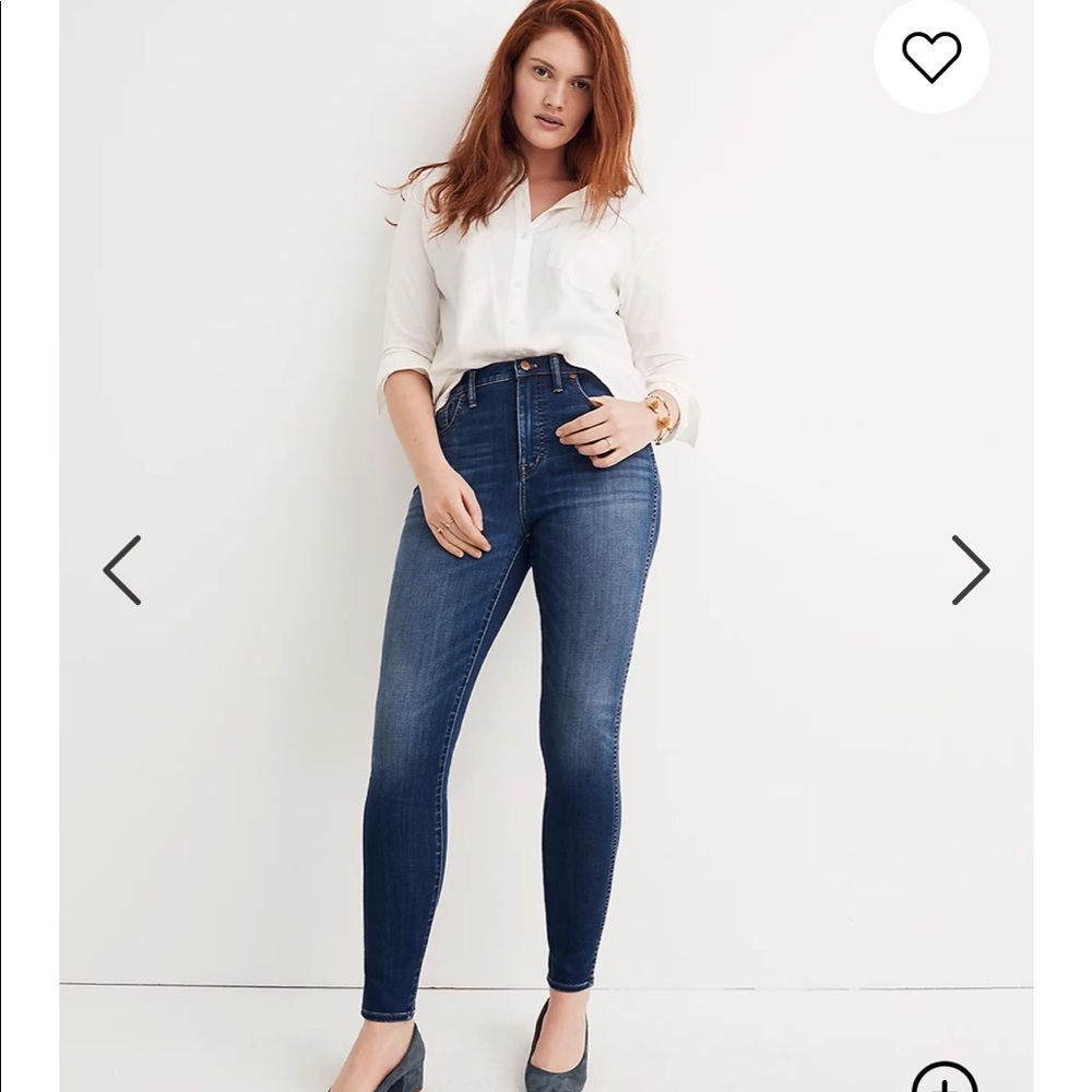 Madewell 10" High-Rise Skinny Jeans Sz 29 NEW TAGS